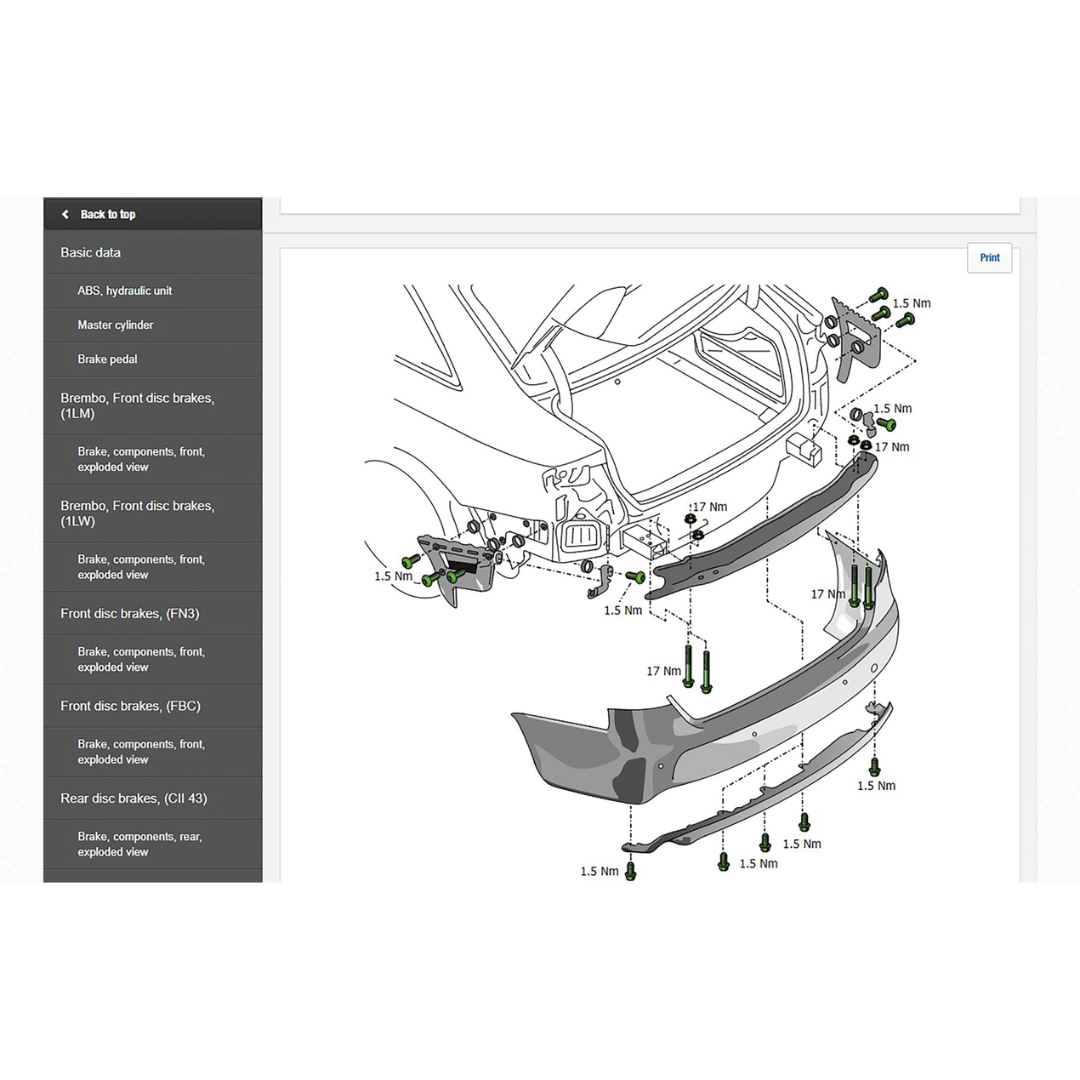 Professional Repair Database for 40,000+ Vehicle Models
