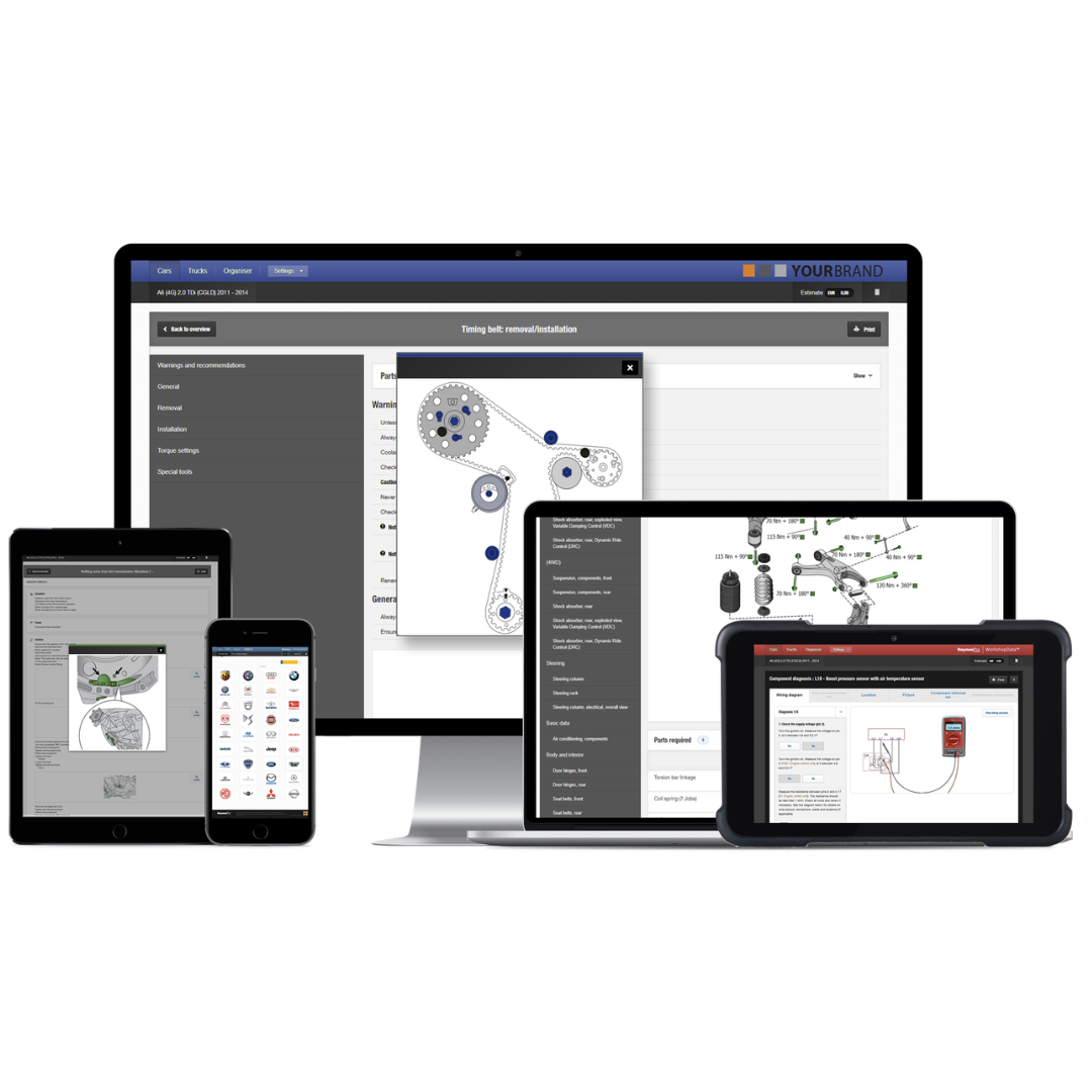 Professional Repair Database for 40,000+ Vehicle Models