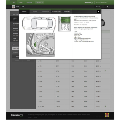 Professional Repair Database for 40,000+ Vehicle Models
