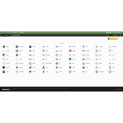 Professional Repair Database for 40,000+ Vehicle Models