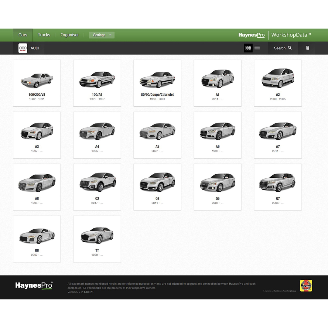 Professional Repair Database for 40,000+ Vehicle Models