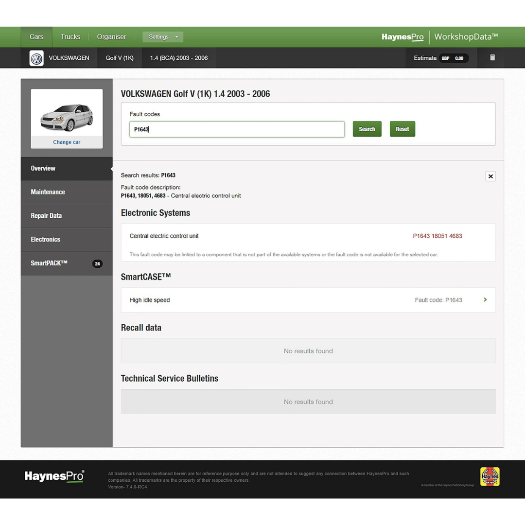 Professional Repair Database for 40,000+ Vehicle Models